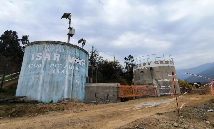 MOP trabaja en obras de ampliación de Servicio Sanitario Rural de Los Almendros en Quillota